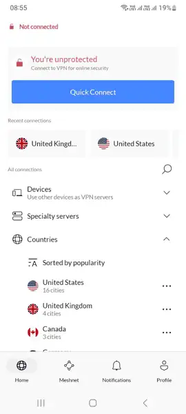 nord vpn android